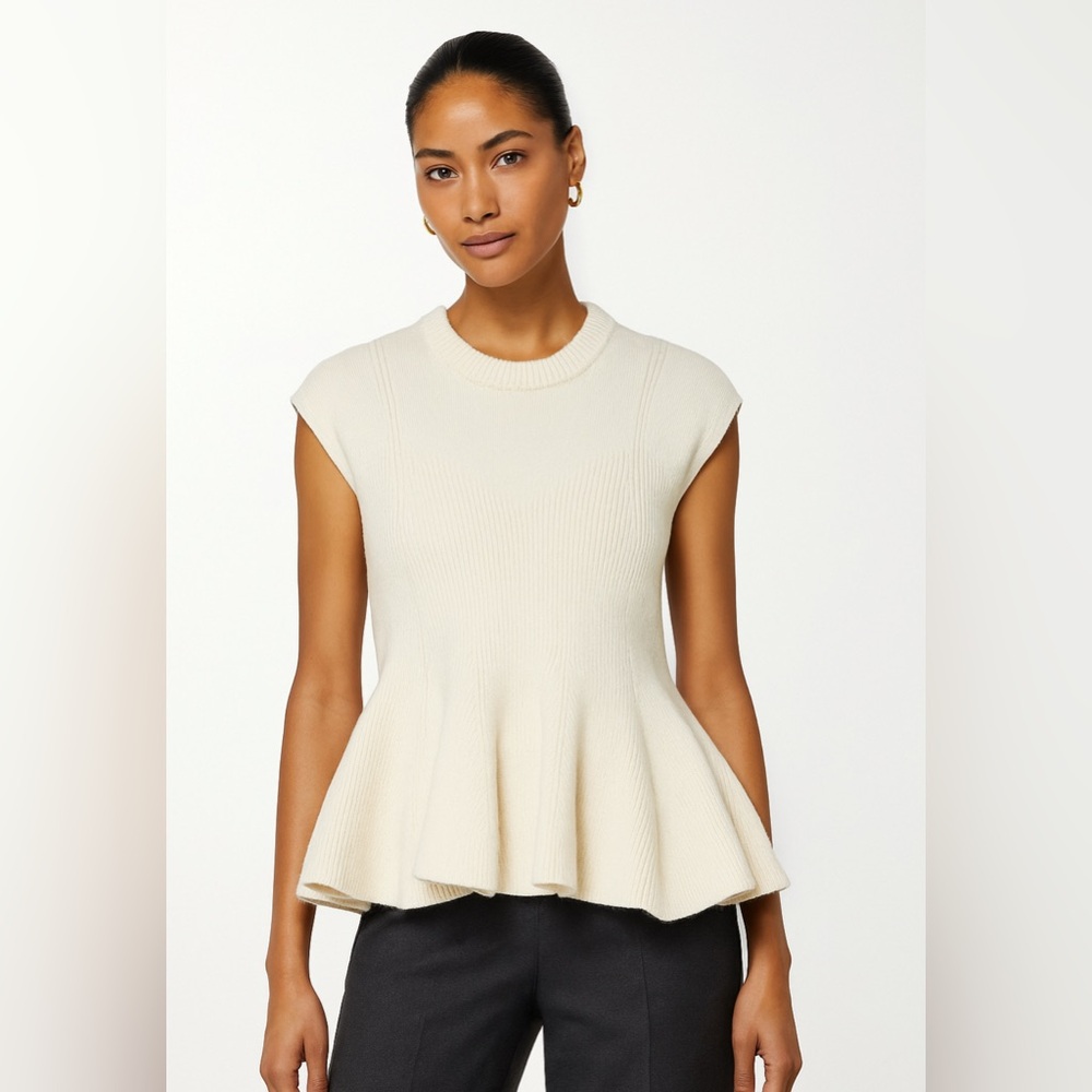 3.1 Phillip Lim Peplum Style Cashmere Blend Sweater